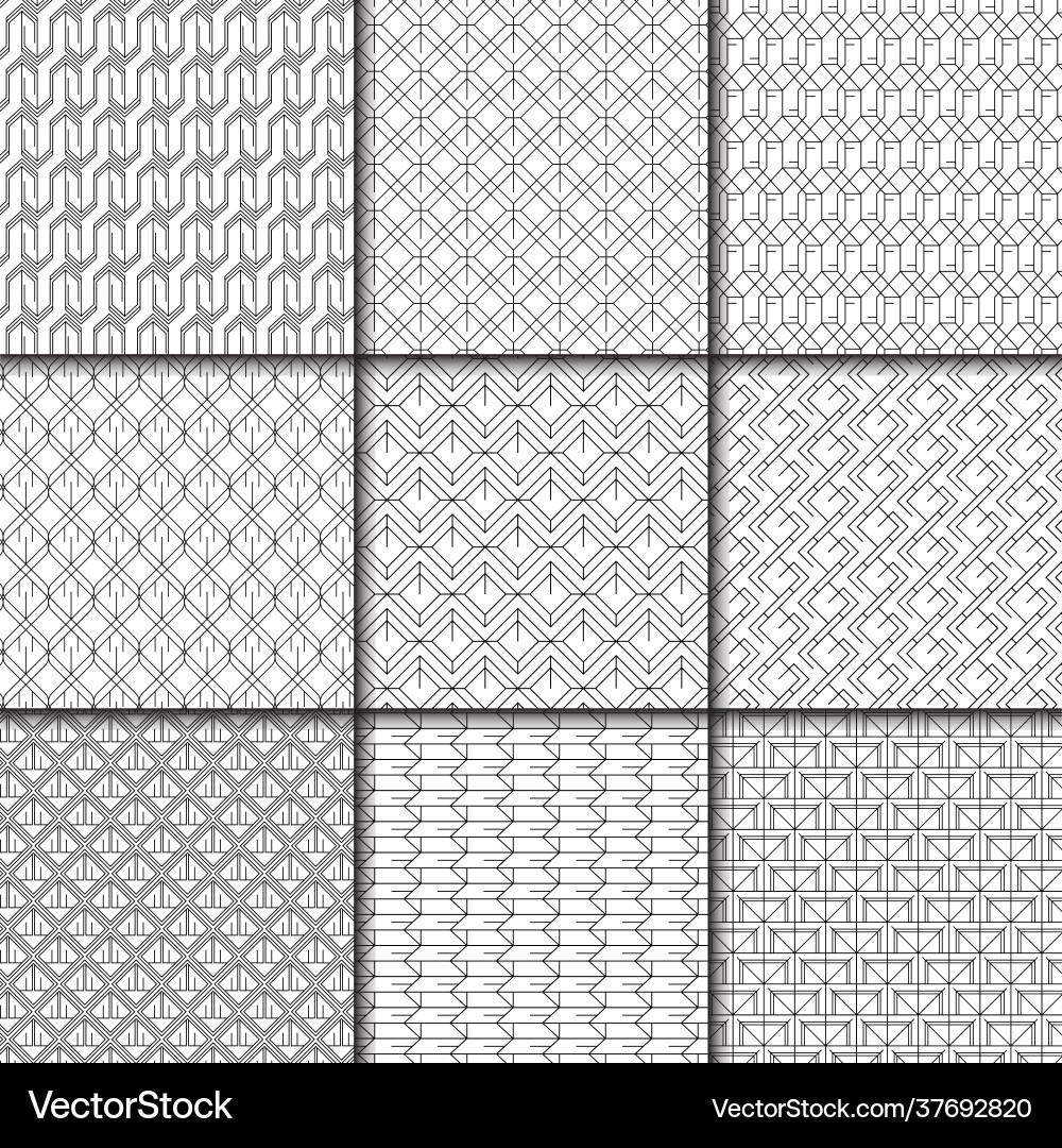 Minimal geometric pattern collection Minimal geometric pattern collection Vector Image