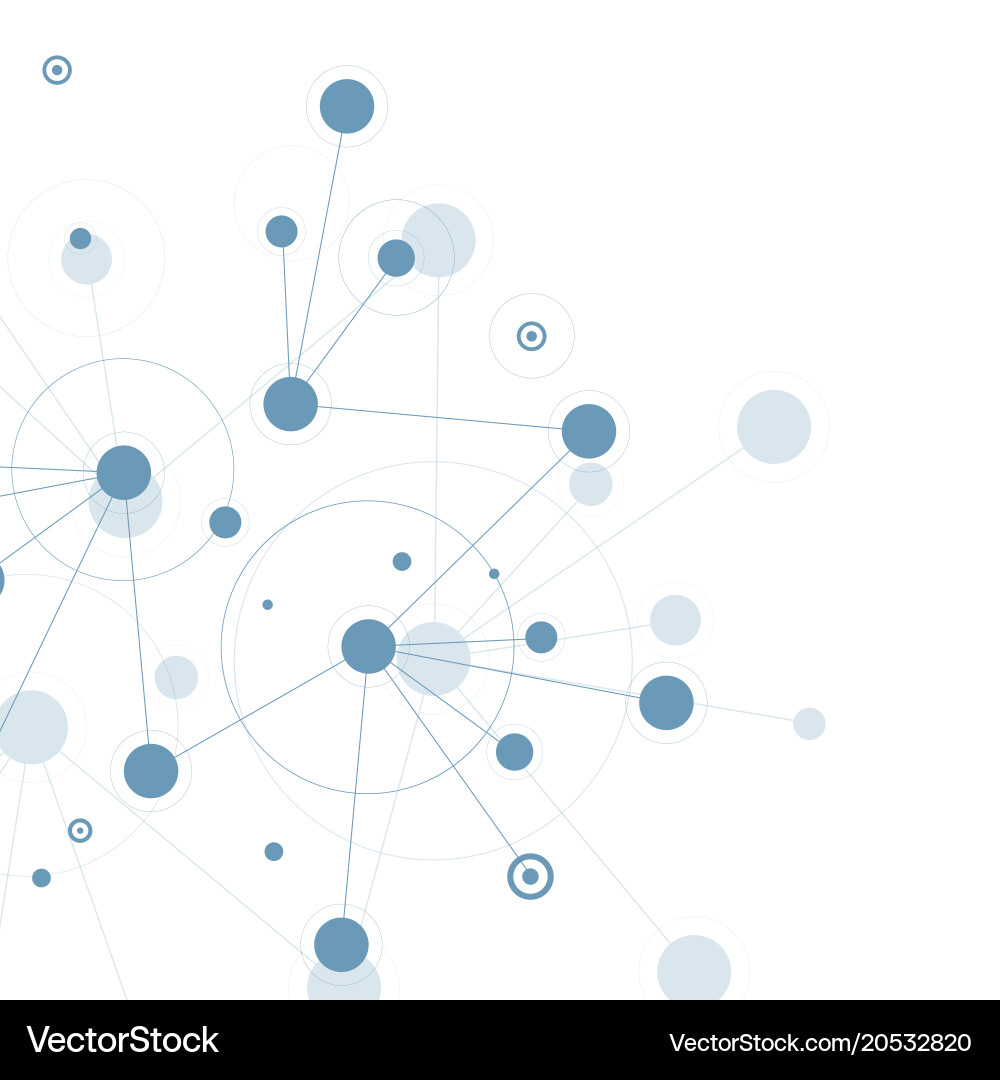 Network and connection design background vector image