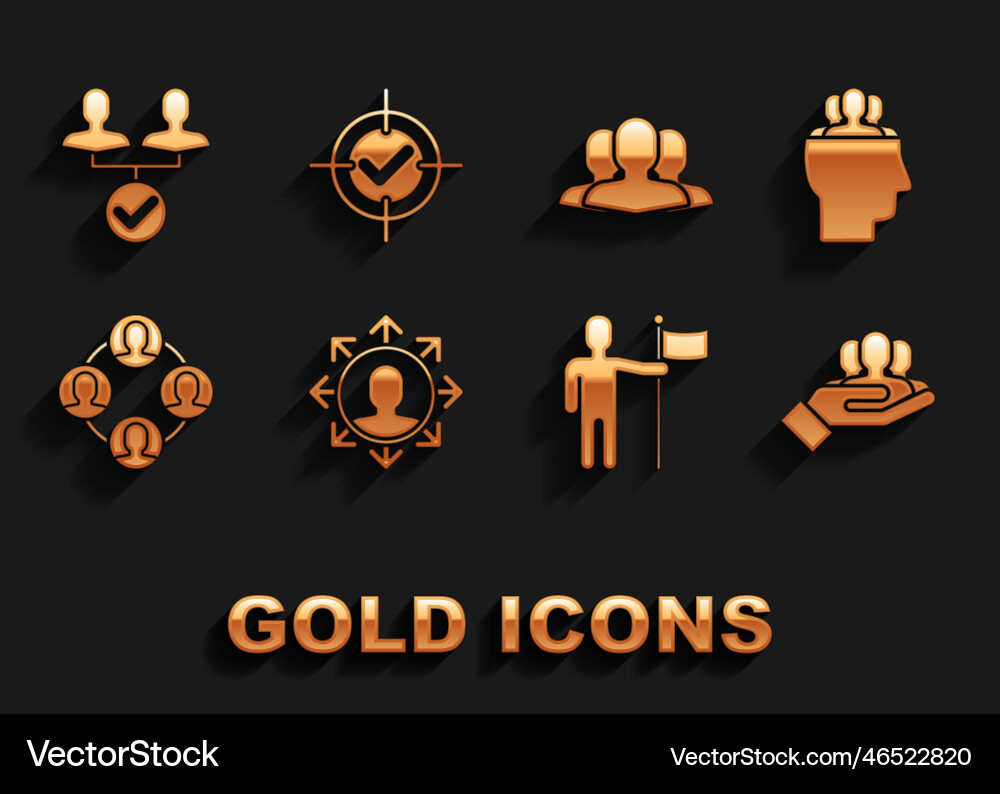 Set project team base man holding flag users Set project team base man holding flag users vector image