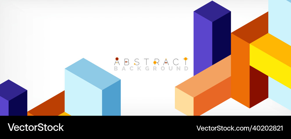 Abstract background 3d cubes cubic elements Abstract background 3d cubes cubic elements vector image