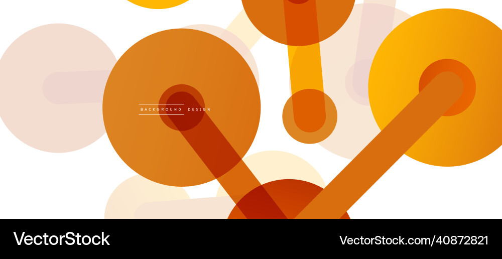 Abstract background round dots connected by lines Vector Image
