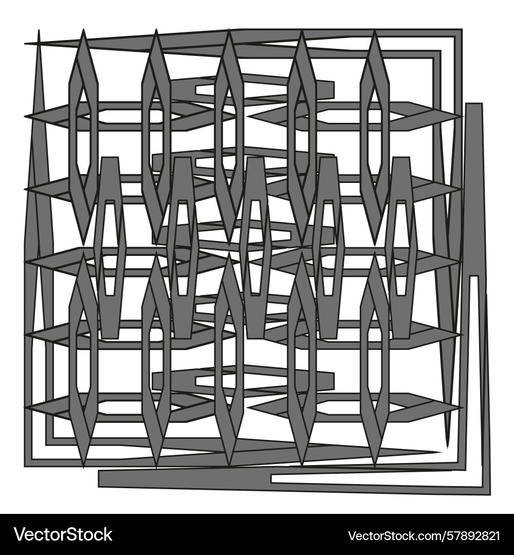 Abstract circle pattern chaotic line texture Vector Image