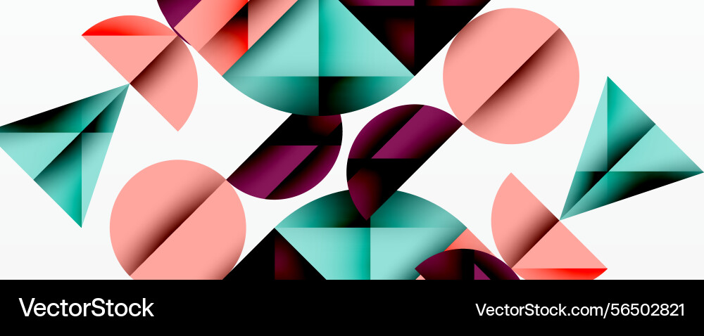 Abstract geometric shapes overlap creating Abstract geometric shapes overlap creating vector image