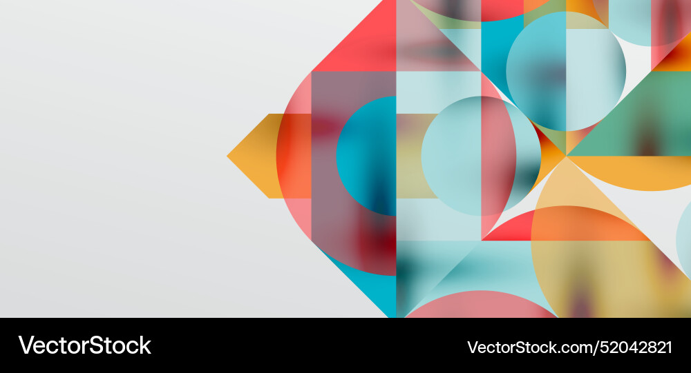 Circles and shadows colorful round elements Circles and shadows colorful round elements Vector Image