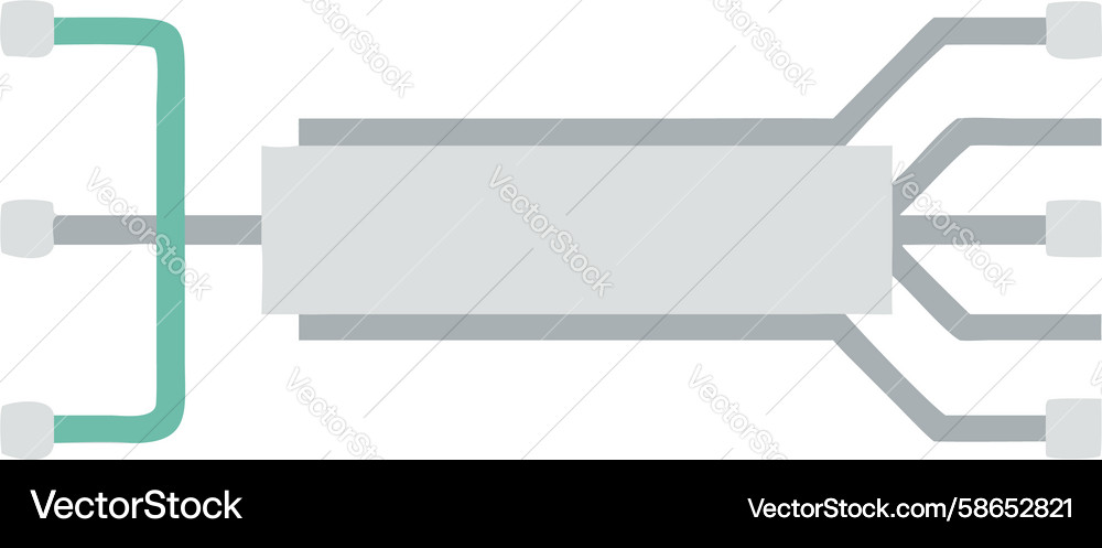 Circuit Board Component Icon Vector Image