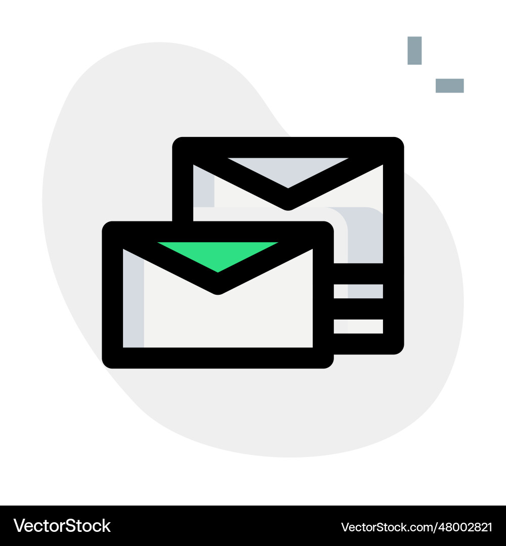 Messages were transferred using mail vector image