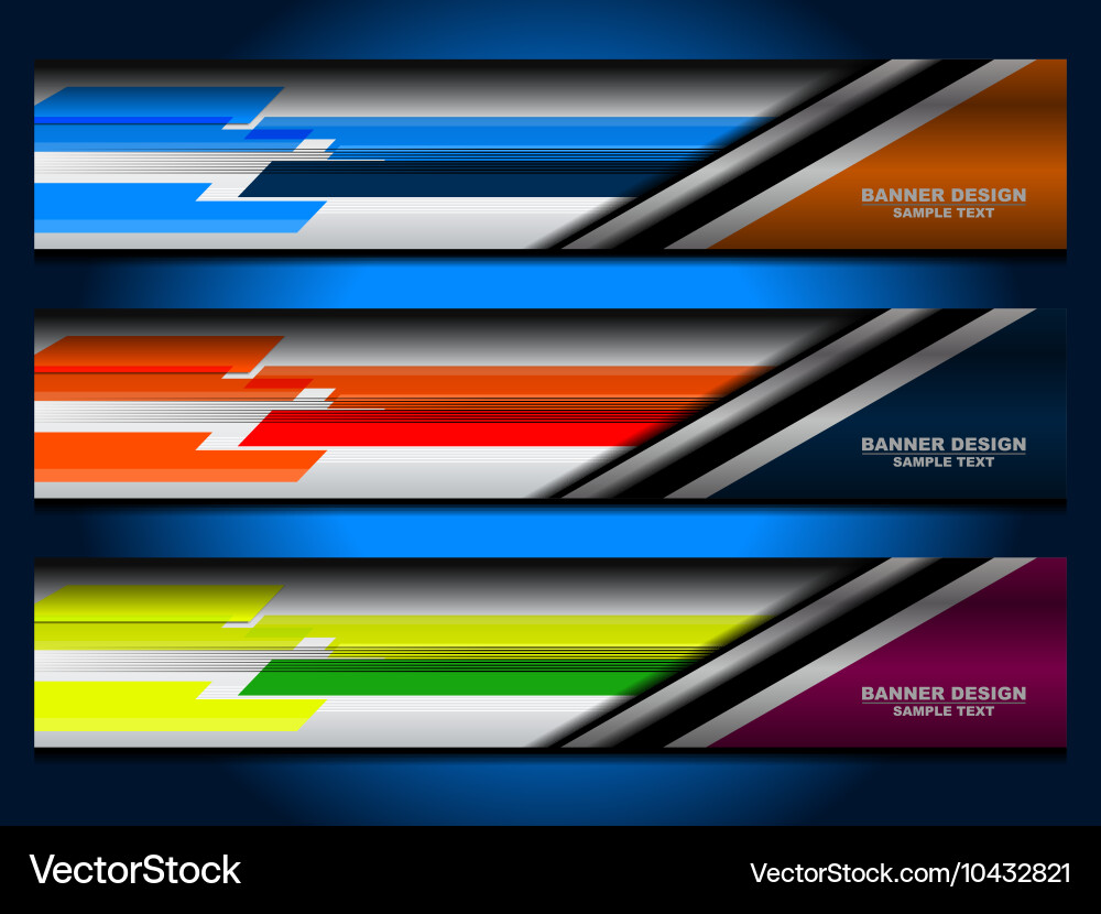 Web header banner design vector image