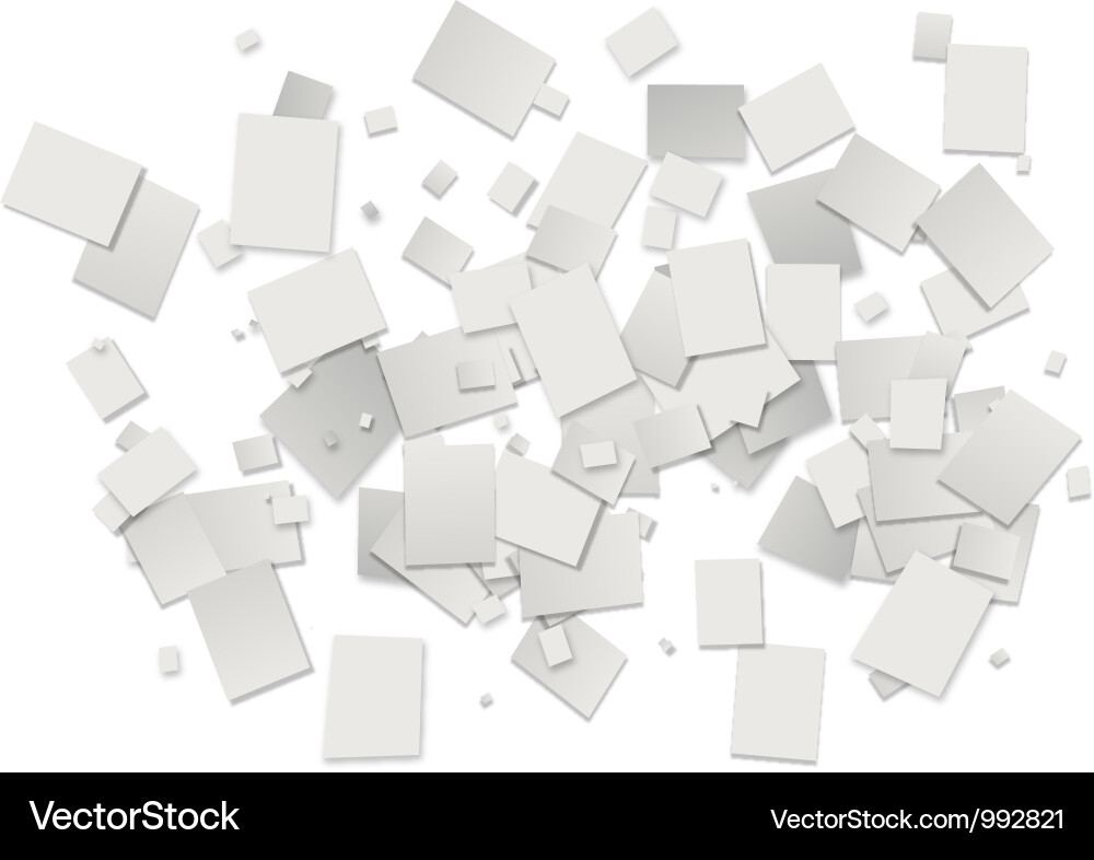 White rectangles background Vector Image