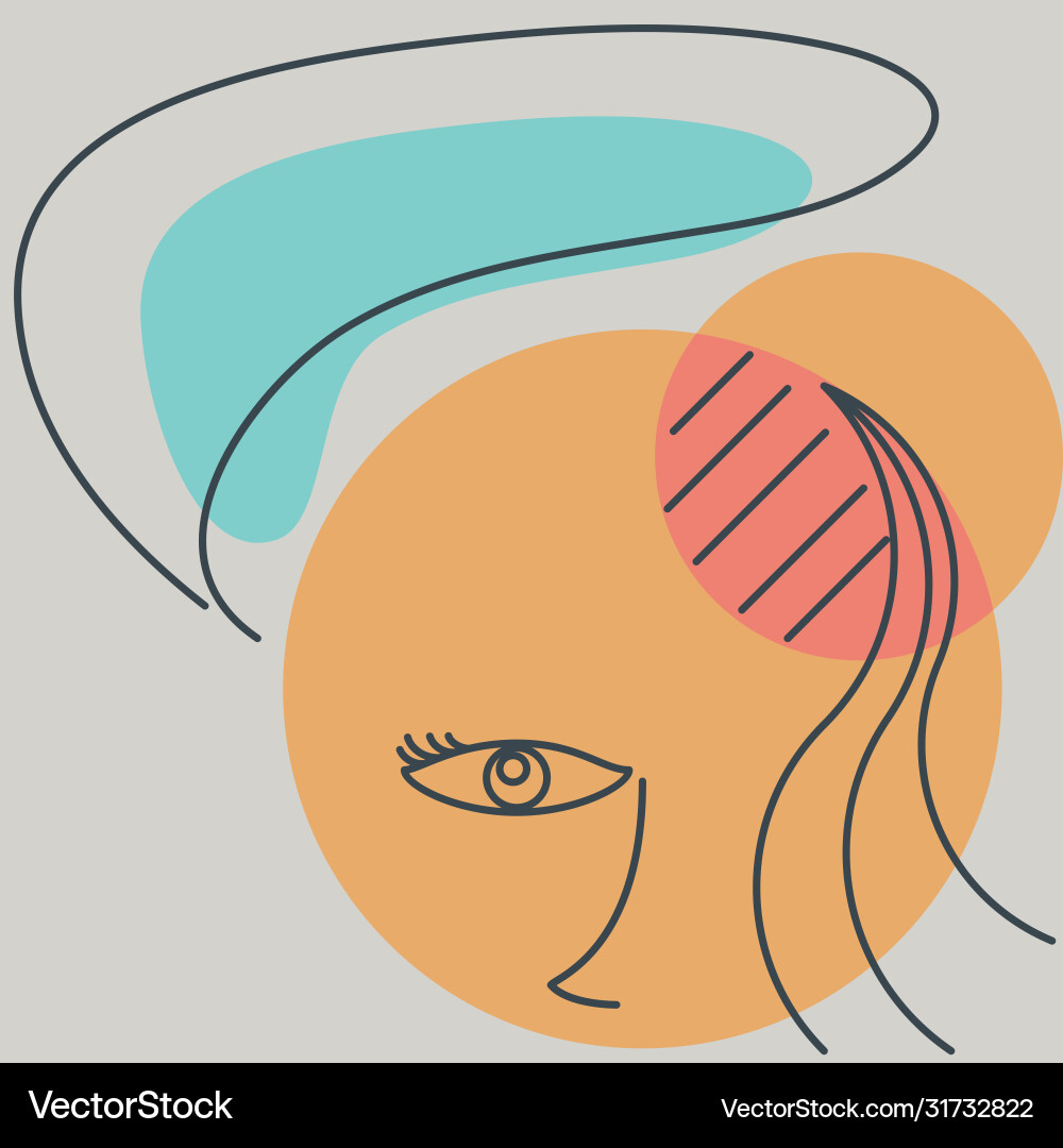 Abstract background drawn with various shapes vector image