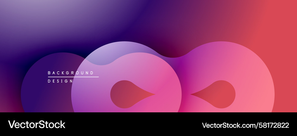 Abstract Gradient Curves Vector Image