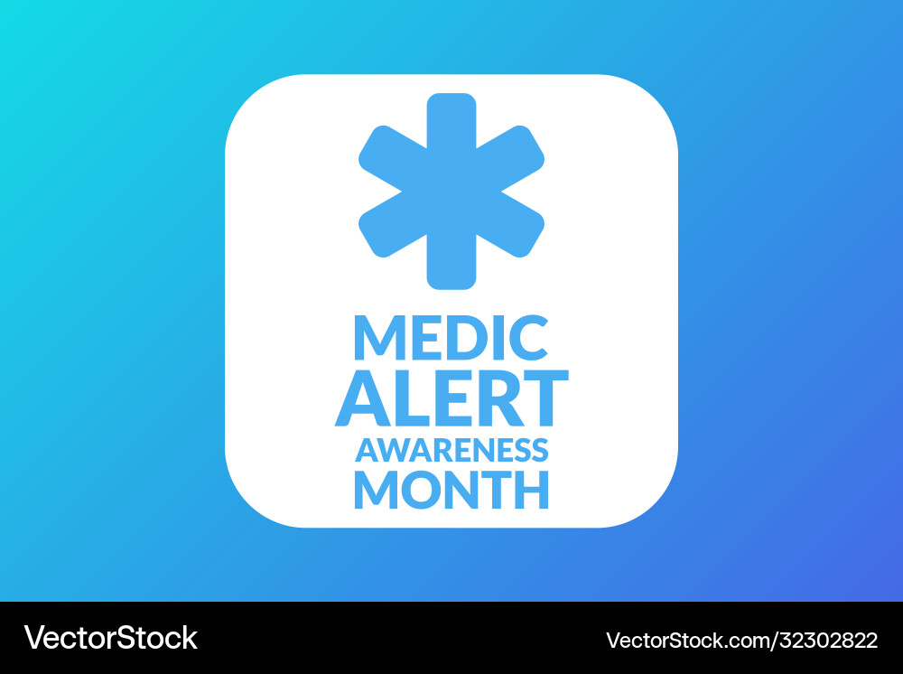 August ist medic aufmerksamkeit Monat Urlaub August ist medic aufmerksamkeit Monat Urlaub vektorbild