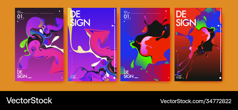 Colorful abstract fluid gradient pattern Colorful abstract fluid gradient pattern vector image