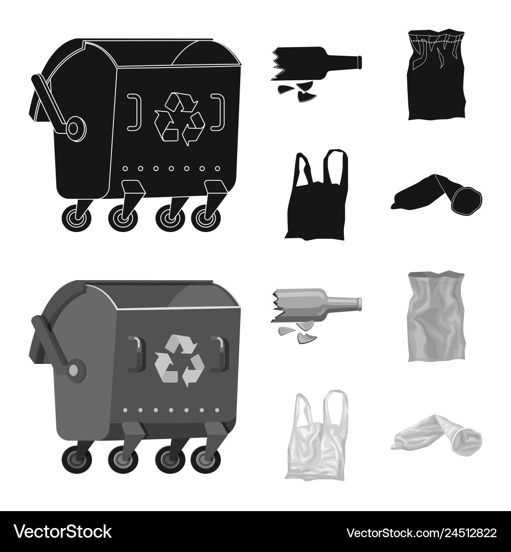 Design of dump and sort icon set Design of dump and sort icon set vector image