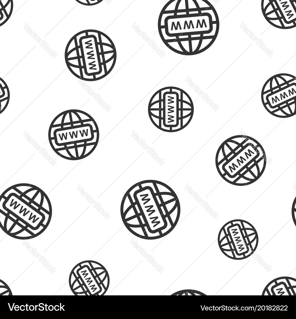 Go to web seamless pattern background icon vector image