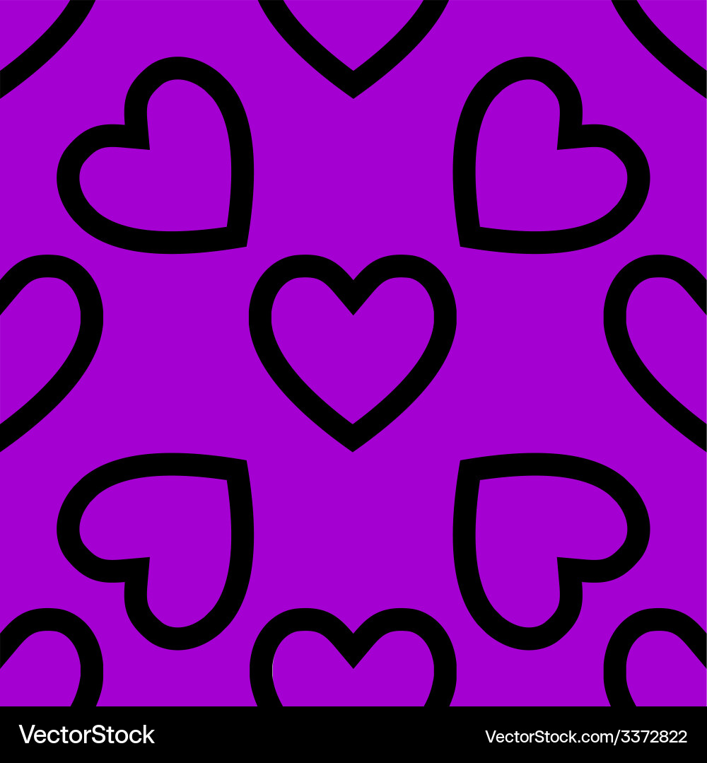 Heart web icon flat design seamless pattern vector image
