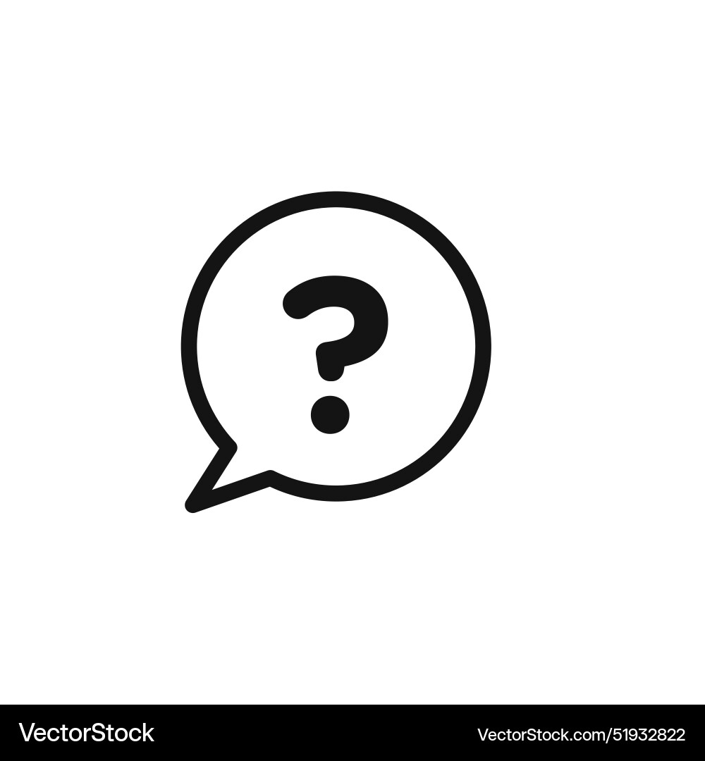 Help question mark icon ideal for faqs and support vector image