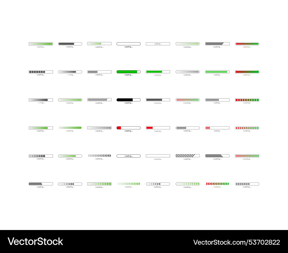 Sammlung Ladebar Status-Icon-Set geladen Sammlung Ladebar Status-Icon-Set geladen vektorbild