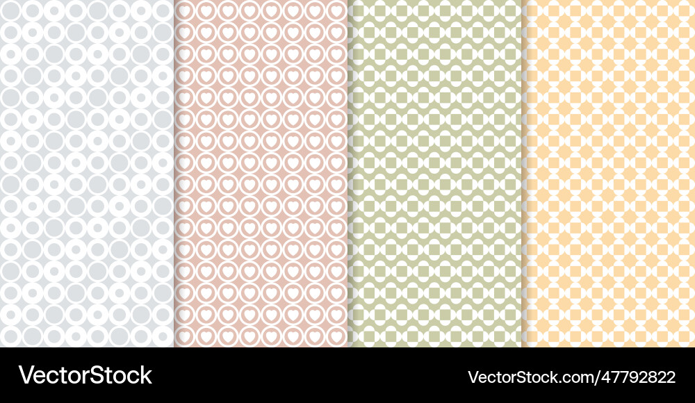 Set of minimal geometric texture seamless patterns Set of minimal geometric texture seamless patterns vector image
