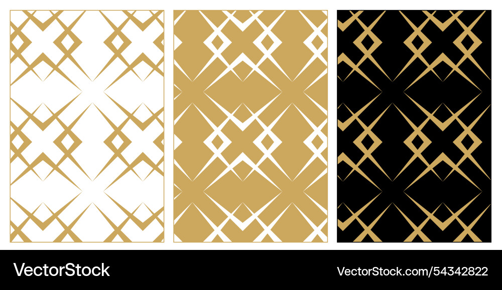 Set of patterns with crosses stripes lines Set of patterns with crosses stripes lines Vector Image
