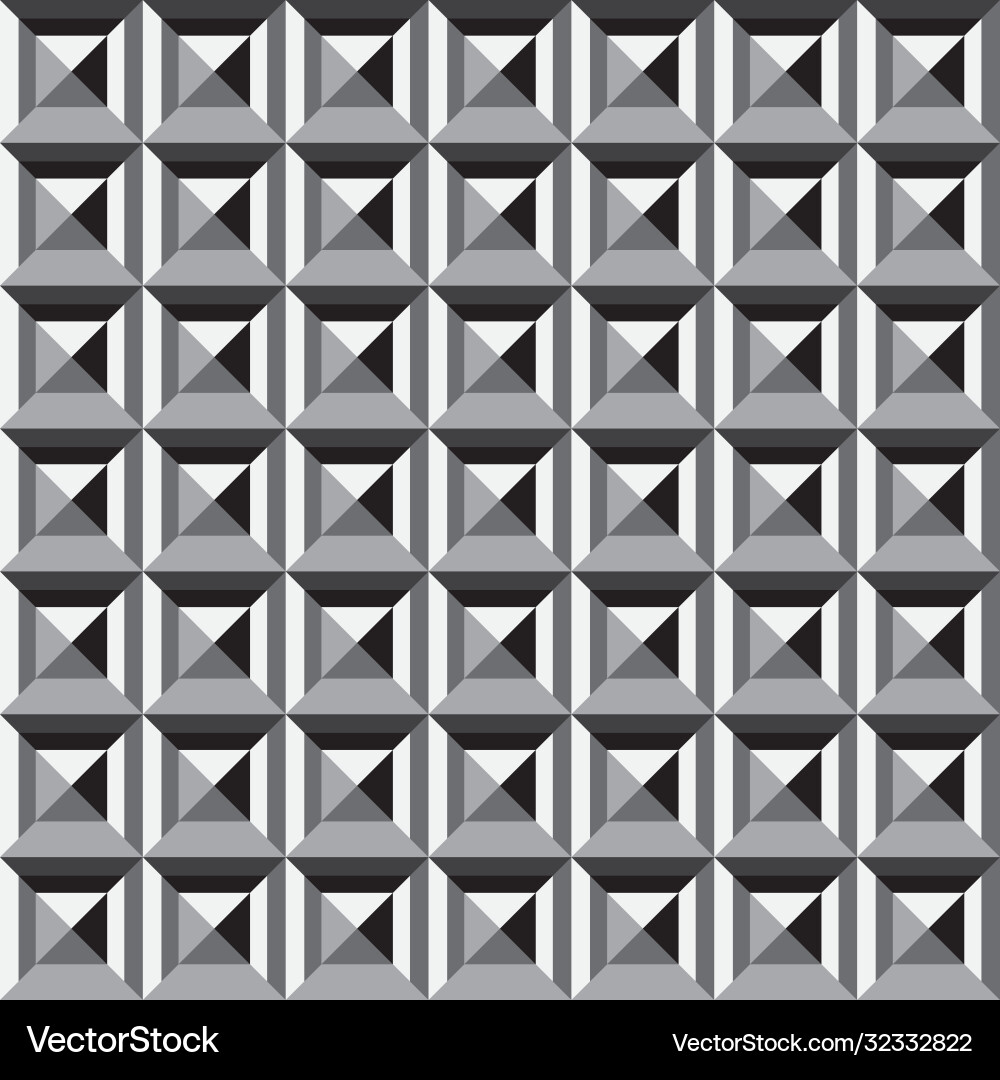 Simple abstract geometric monochrome pattern Vector Image