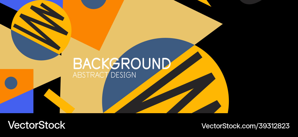 Abstract background with blocks lines geometric Vector Image