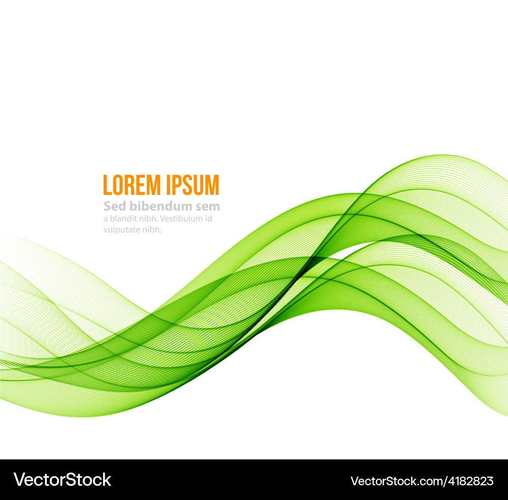 Abstract curved lines background template vector image