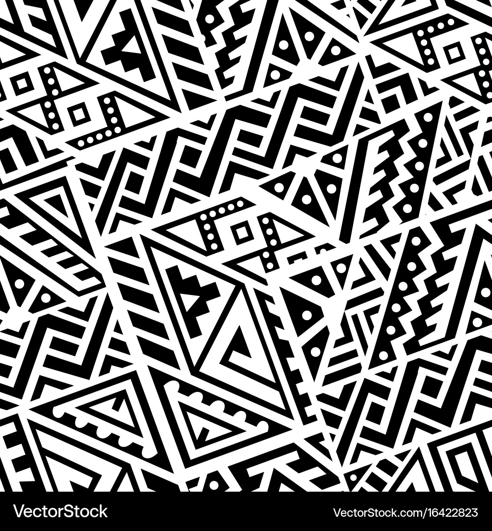 Abstract seamless pattern in ethnic style Vector Image