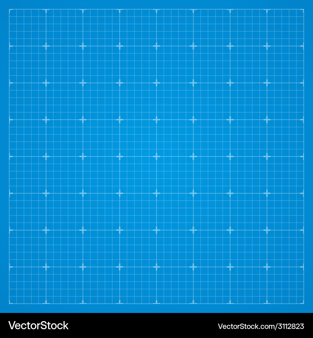 Blueprint Grid Background vector image