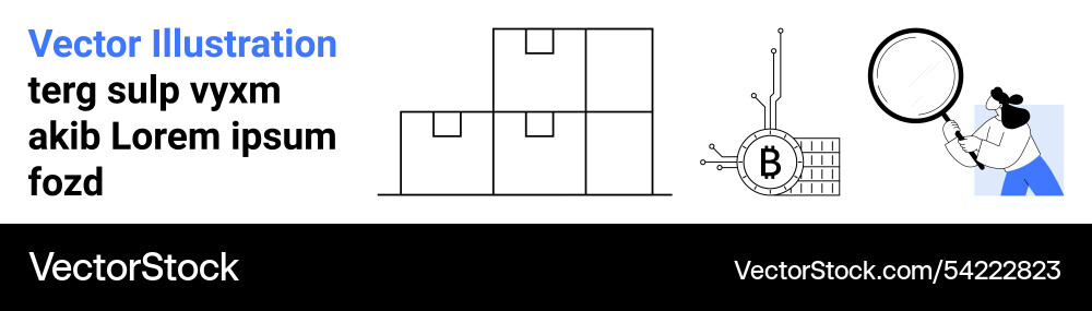 Efficient inventory management and data analysis Efficient inventory management and data analysis Vector Image