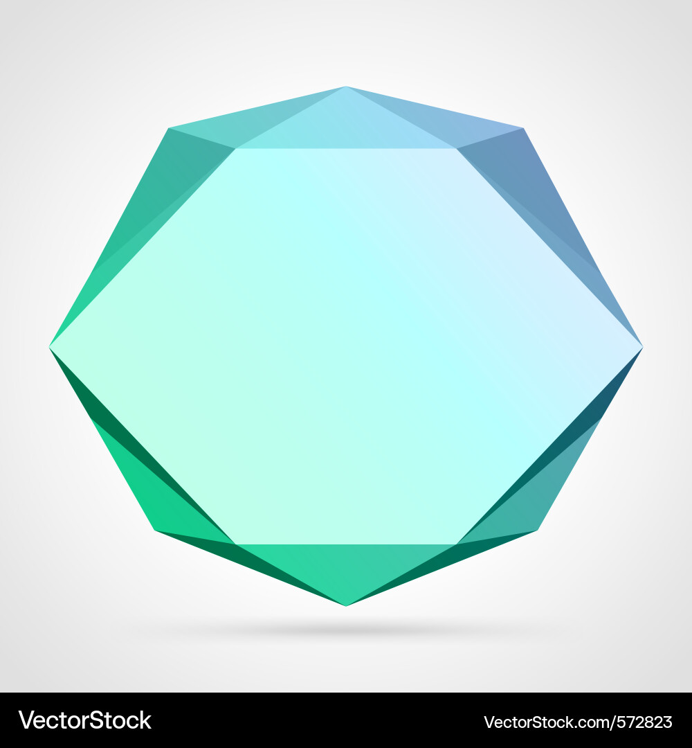 Geometric Polygon Shape Vector Image
