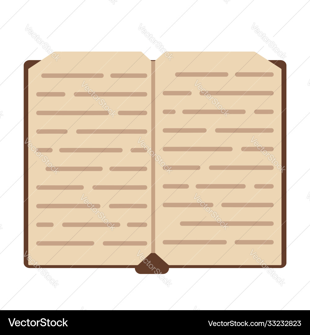 Library book open dictionary page Library book open dictionary page vector image