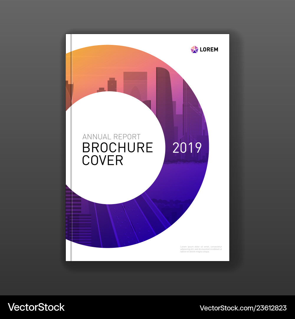 Modern Business Brochure Cover Vector Image