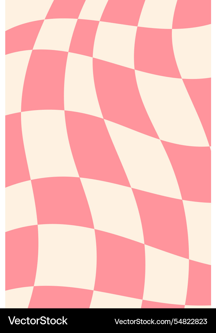 Psychedelic Checkerboard Pattern vector image