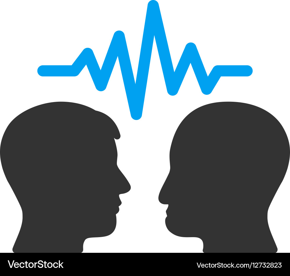 User dialog signal flat icon Vector Image