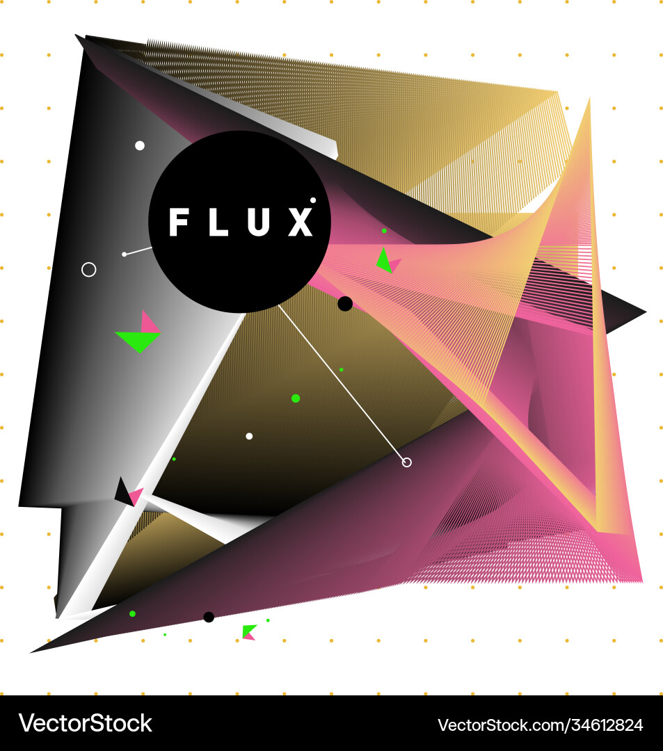 3d colorful wave background dynamic flux effect 3d colorful wave background dynamic flux effect vector image