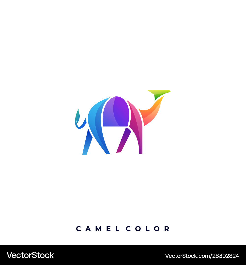 Abstract camel template Vector Image