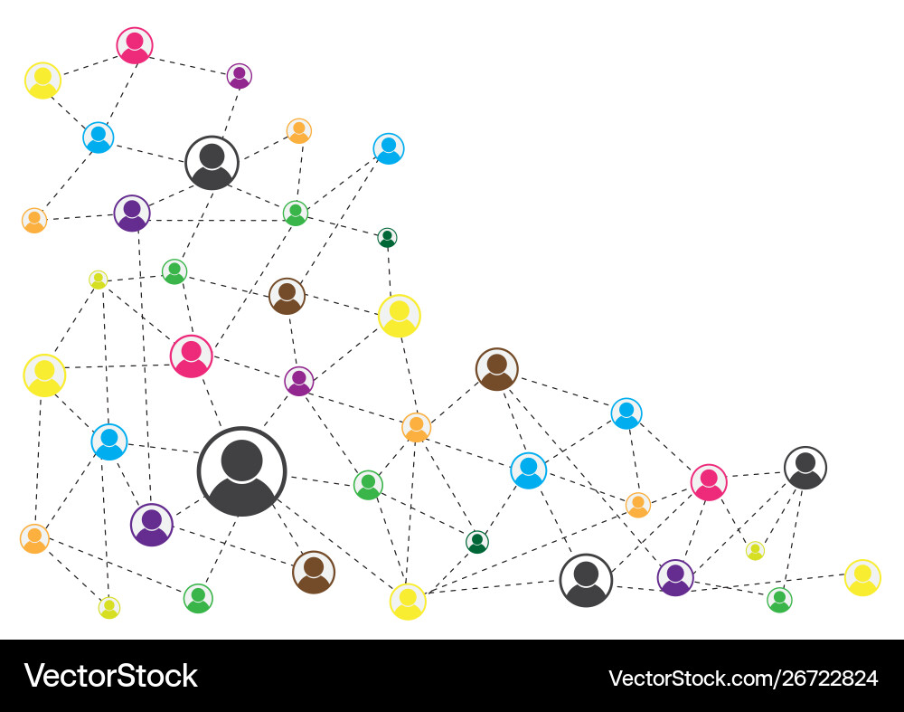 Abstract Network Connection Background vector image