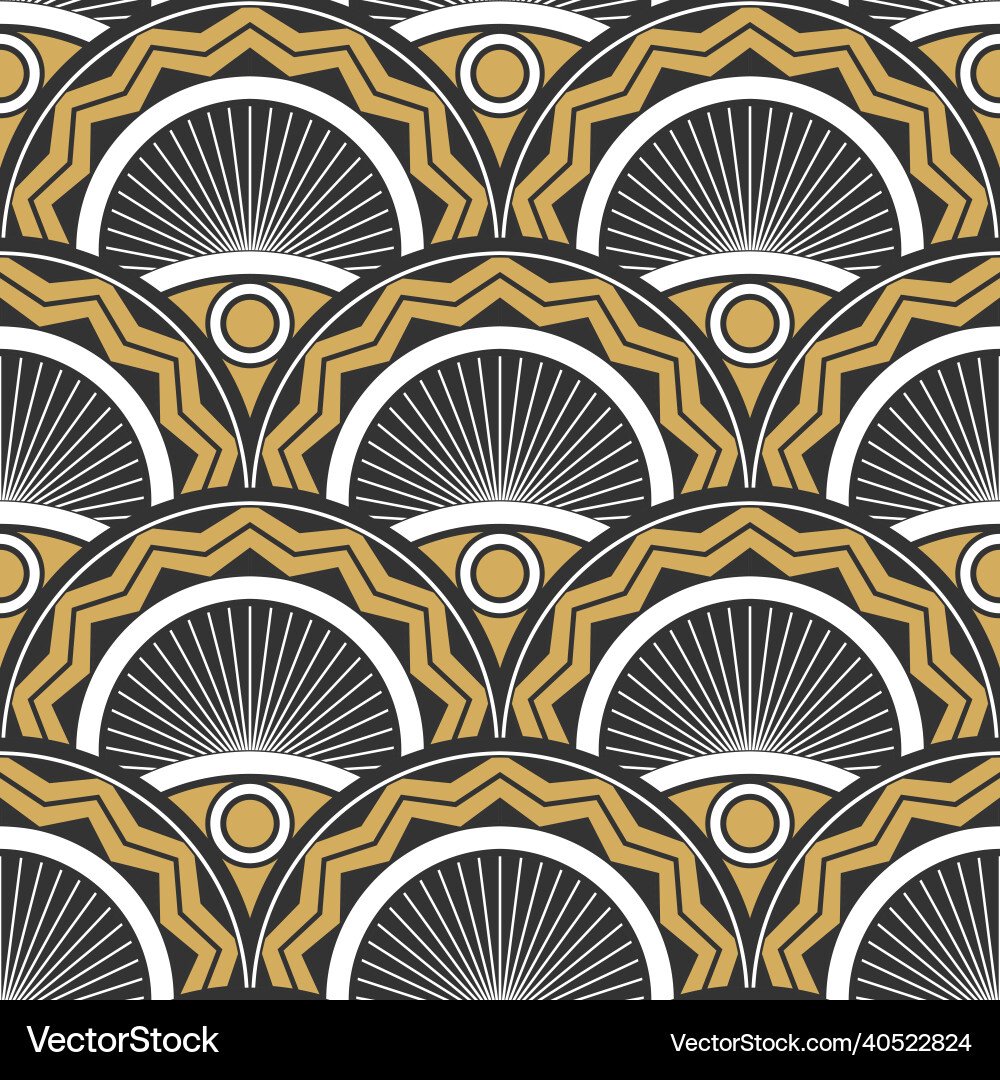 Abstract seamless pattern in art deco style Abstract seamless pattern in art deco style vector image