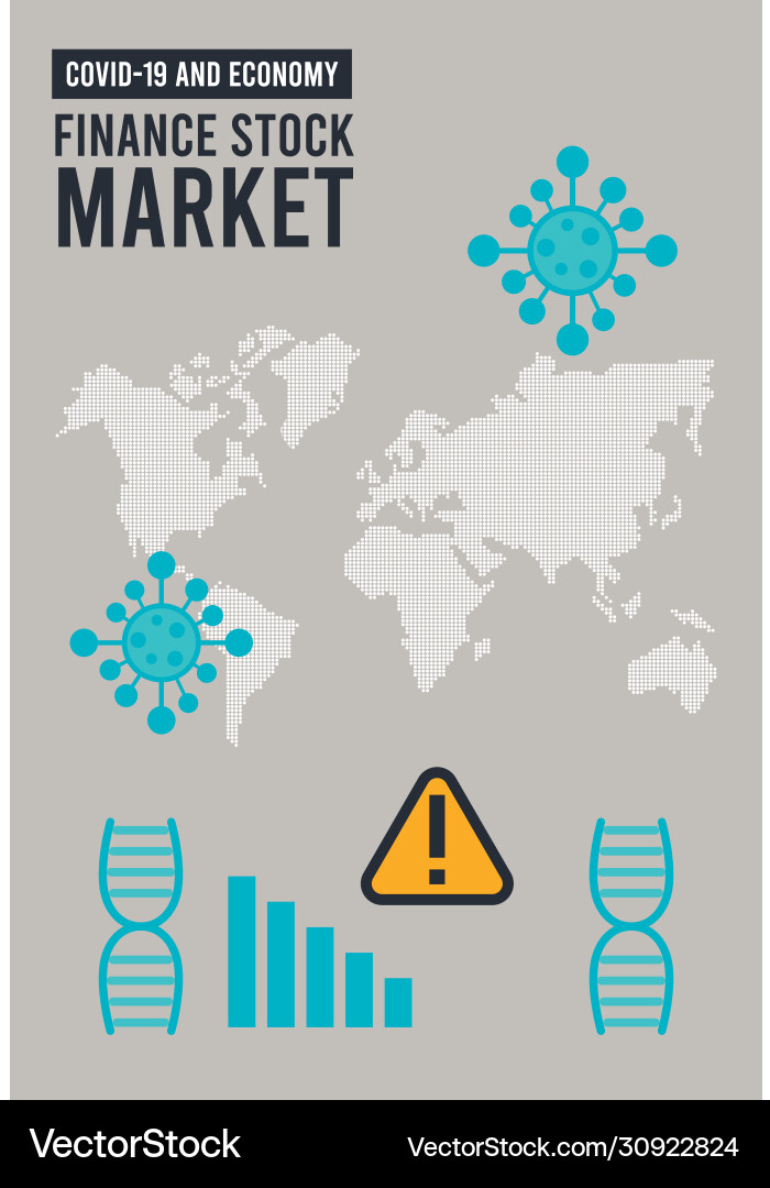 Economic recession infographic with earth planet Economic recession infographic with earth planet vector image