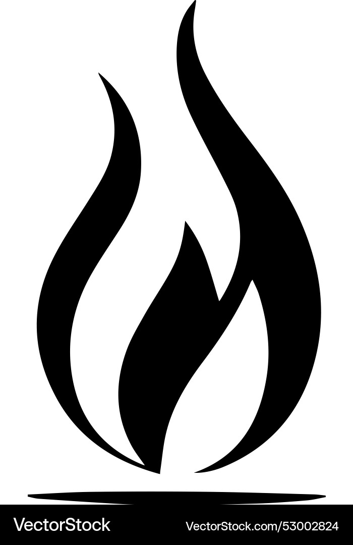 Flame image for multipurpose use Vector Image