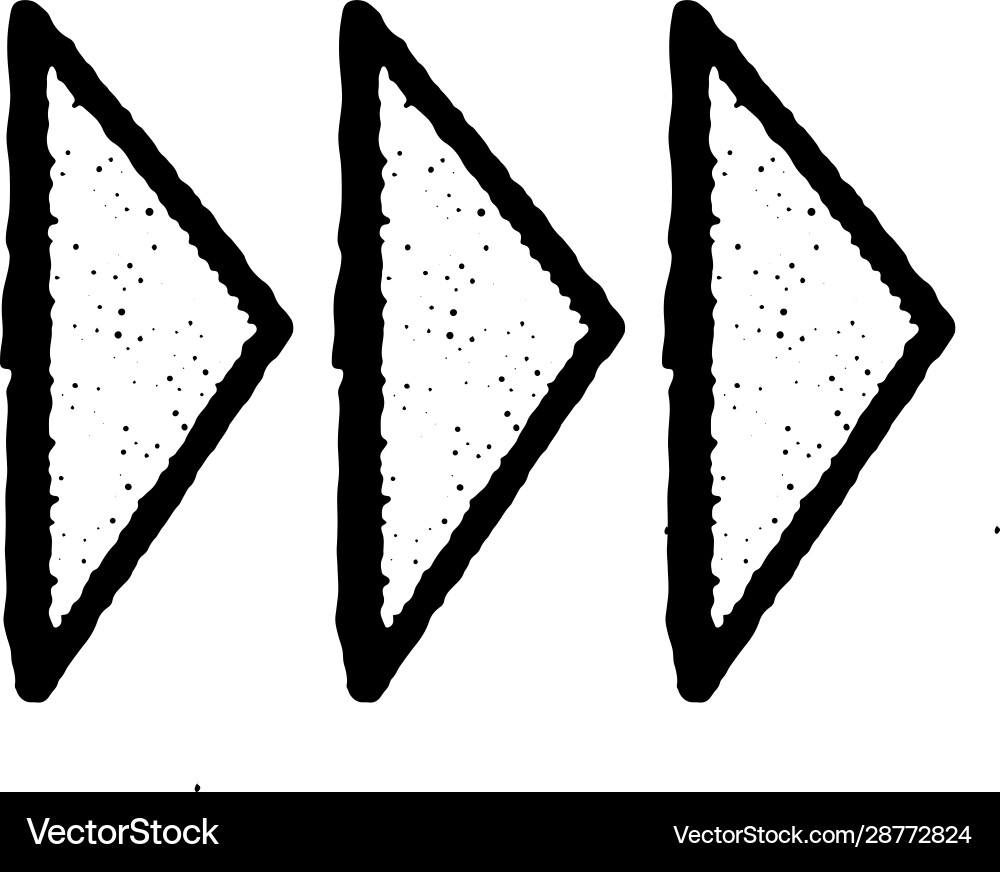 For linear triangles or arrows shows direction For linear triangles or arrows shows direction vector image