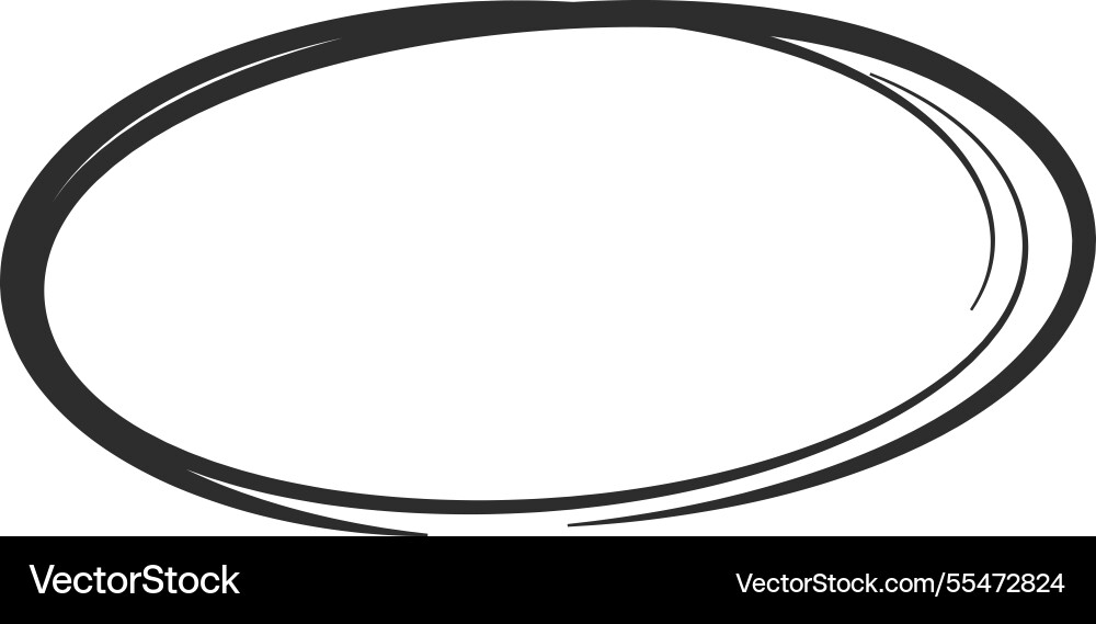 Irregular oval shape emphasizing a particular Irregular oval shape emphasizing a particular vector image