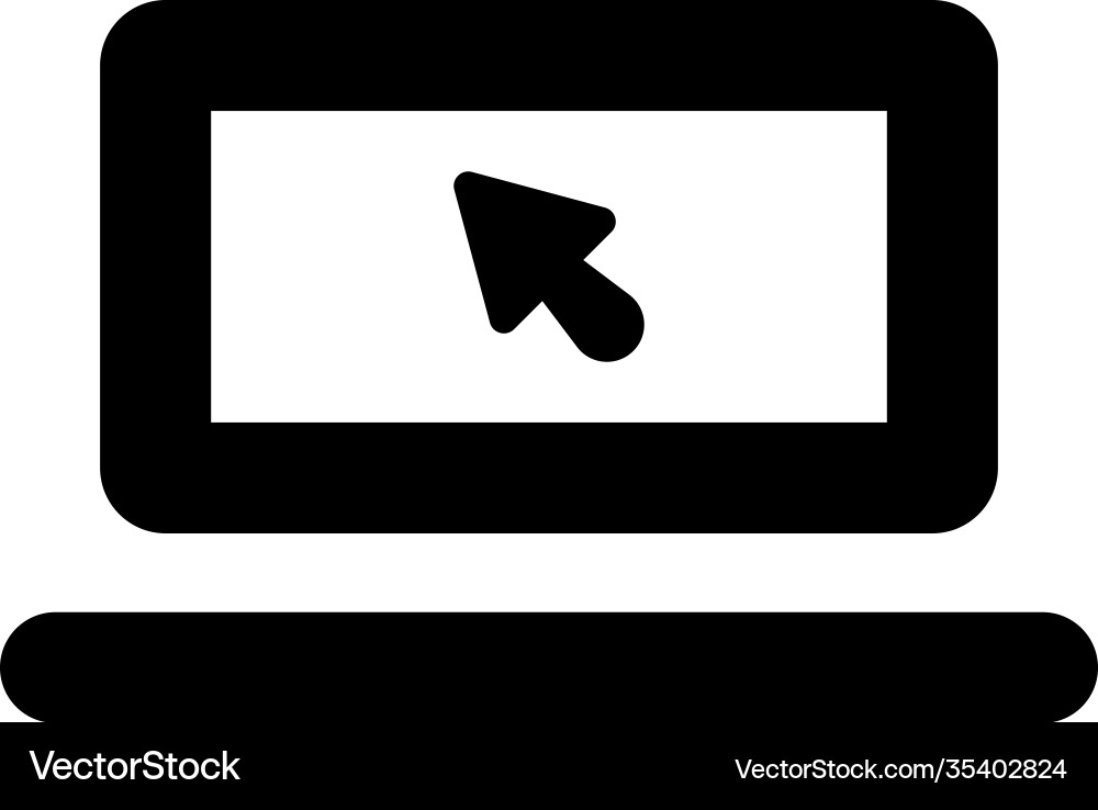 Pointer screen icon Vector Image