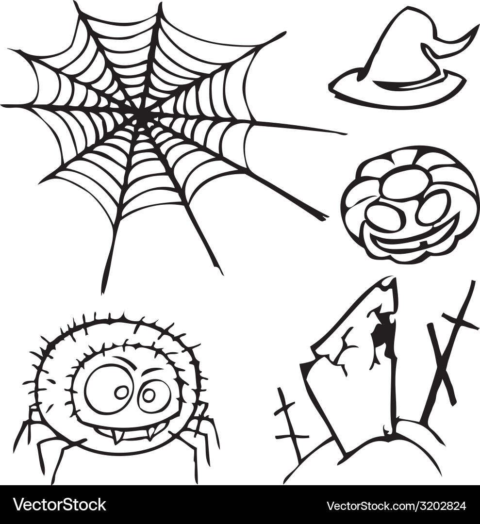 Set of sketches for the design in style vector image