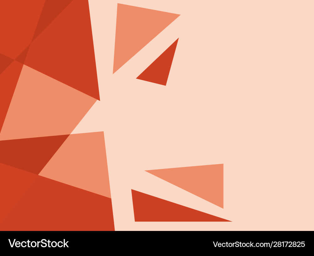 Background design with red abstract patterns vector image