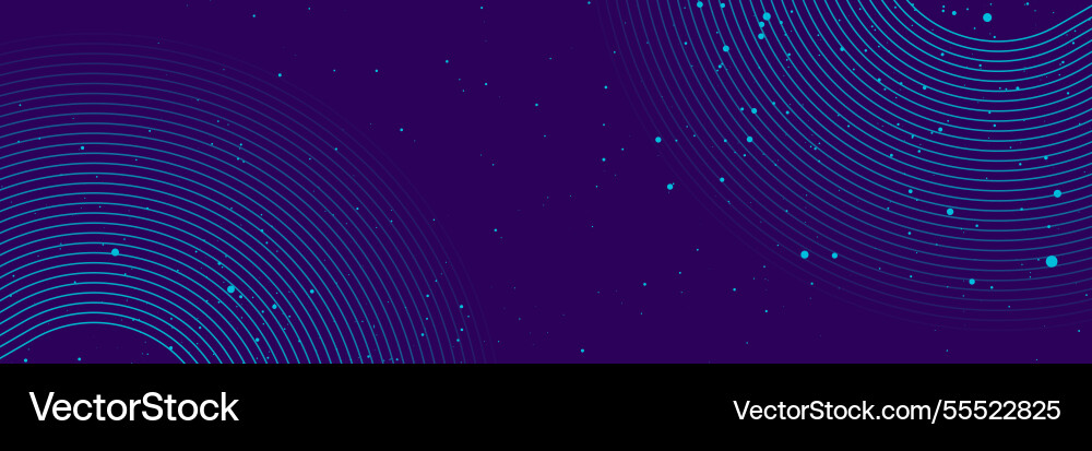Blue minimal lines and dots on violet background Blue minimal lines and dots on violet background vector image