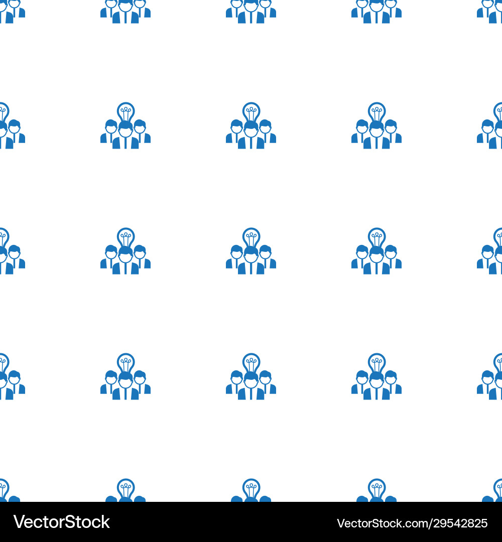 Collaborative idea icon pattern seamless isolated vector image