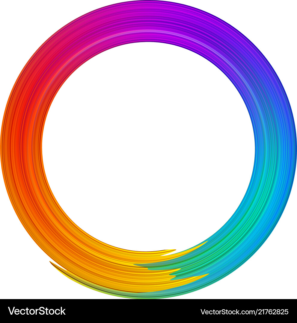 Dynamic Colorful Brush Spectrum vector image