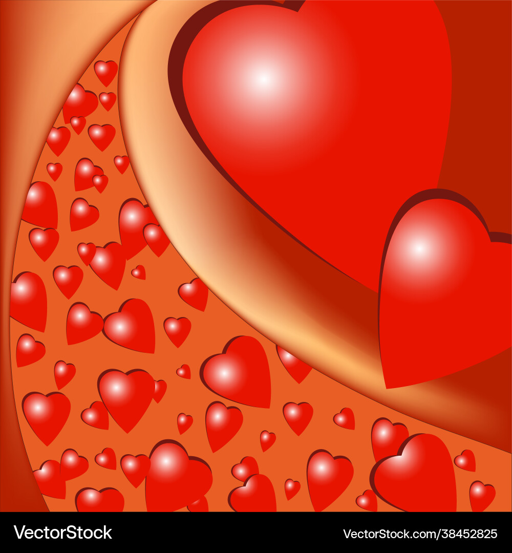 Gradient hearts Royalty Free Vector Image - VectorStock