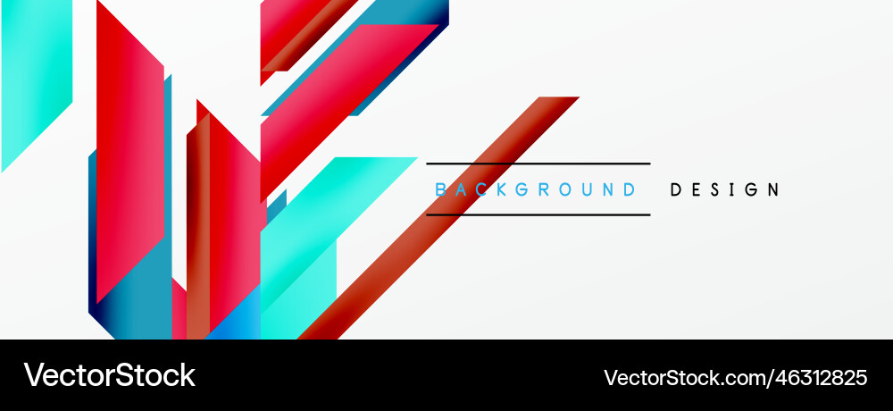 Minimal geometric abstract background dynamic 3d Minimal geometric abstract background dynamic 3d Vector Image